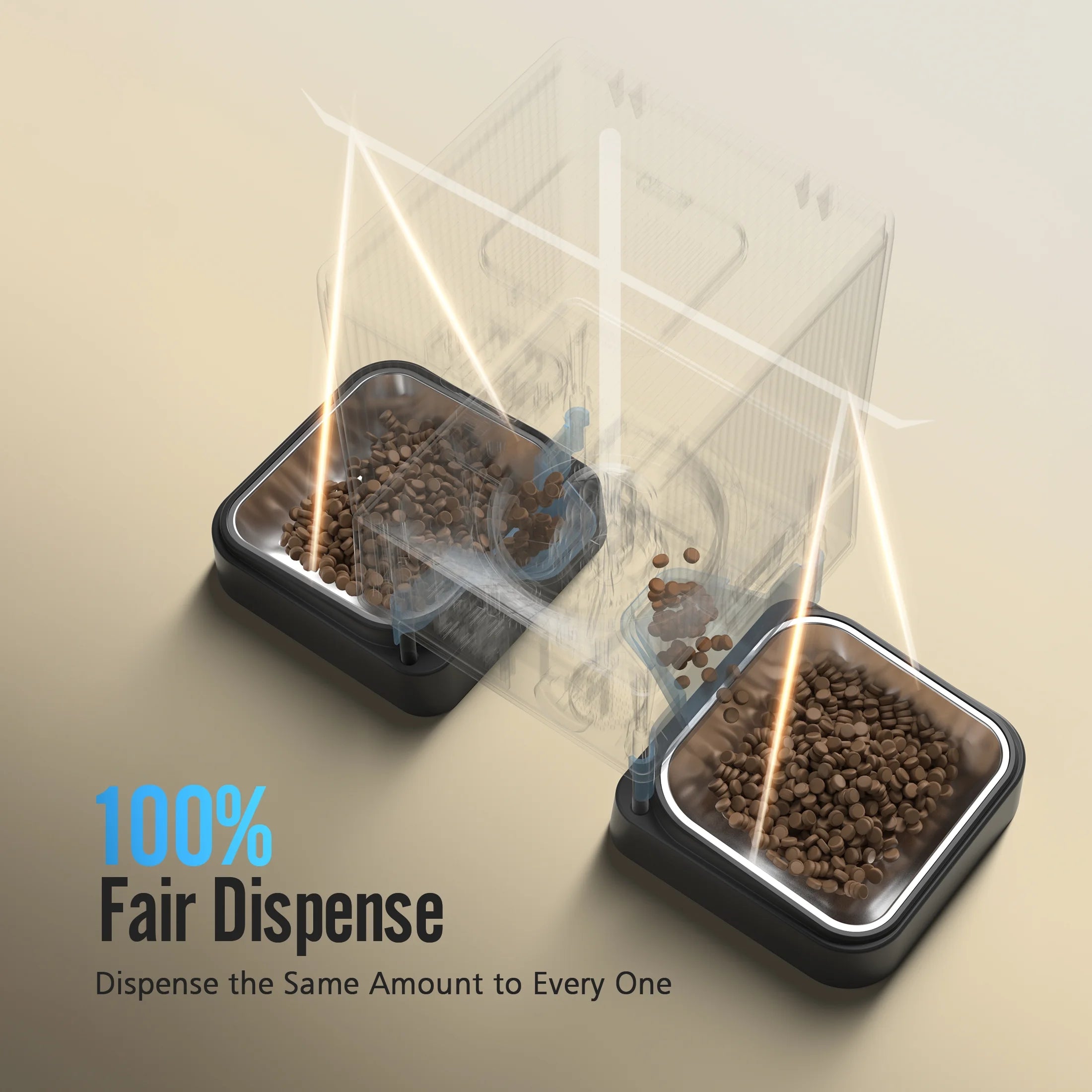 5L Automatic Cat Feeder with 5G Wi-Fi and App Control, PFD-002 PRO Double Bowl Dispenser with Desiccant Bag - Timed Automatic Pet Feeder for Multiple Cats or Small Dogs in Black