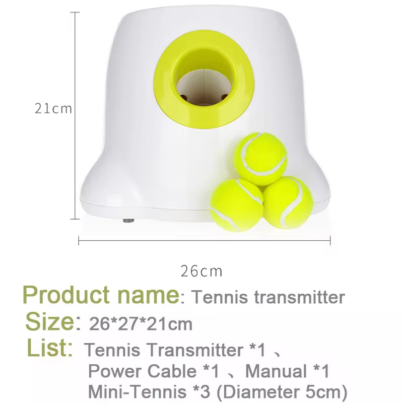 Automatic Tennis Ball Launcher for Dogs - Catapult Style Dog Toy for Pitbulls and Large Breeds