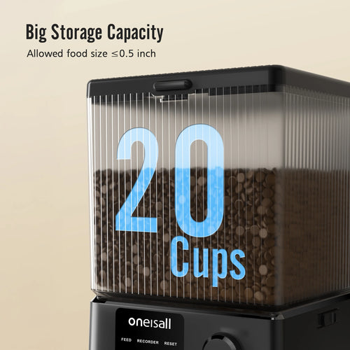 5L Automatic Cat Feeder with 5G Wi-Fi and App Control, PFD-002 PRO Double Bowl Dispenser with Desiccant Bag - Timed Automatic Pet Feeder for Multiple Cats or Small Dogs in Black