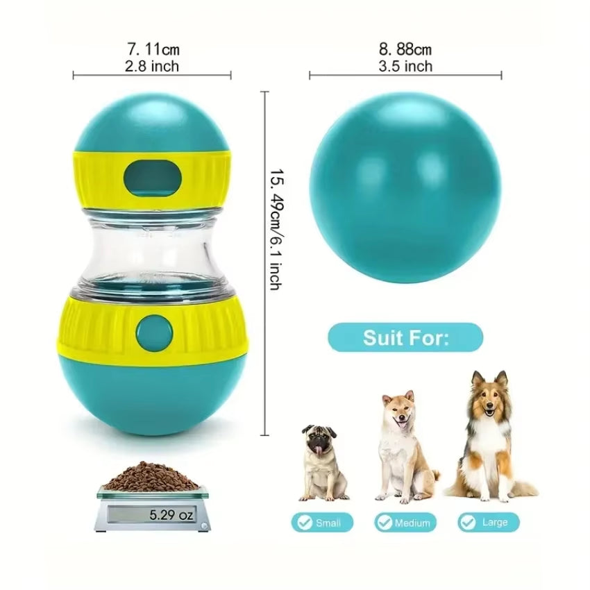Interactive Dog Snack Dispenser Toy for All Slow Feeders - Durable Plastic Pet Toy Promoting Fun and Healthy Eating