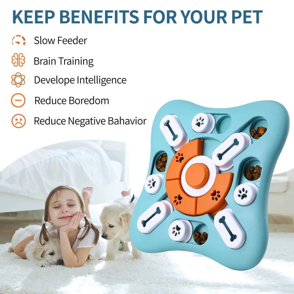 Interactive Dog Puzzle Toys for Cognitive Development and Mental Engagement - Treat Dispensing Enrichment Solutions for Dogs, Puppies, and Cats