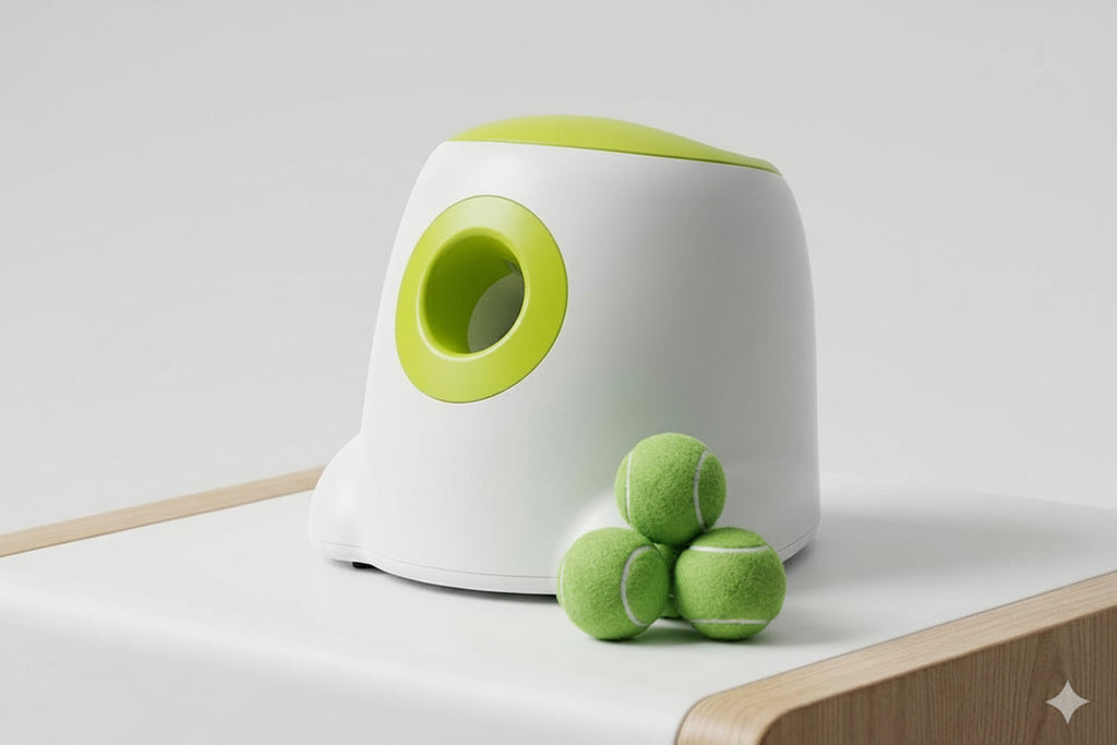 Automatic Tennis Ball Launcher for Dogs - Catapult Style Dog Toy