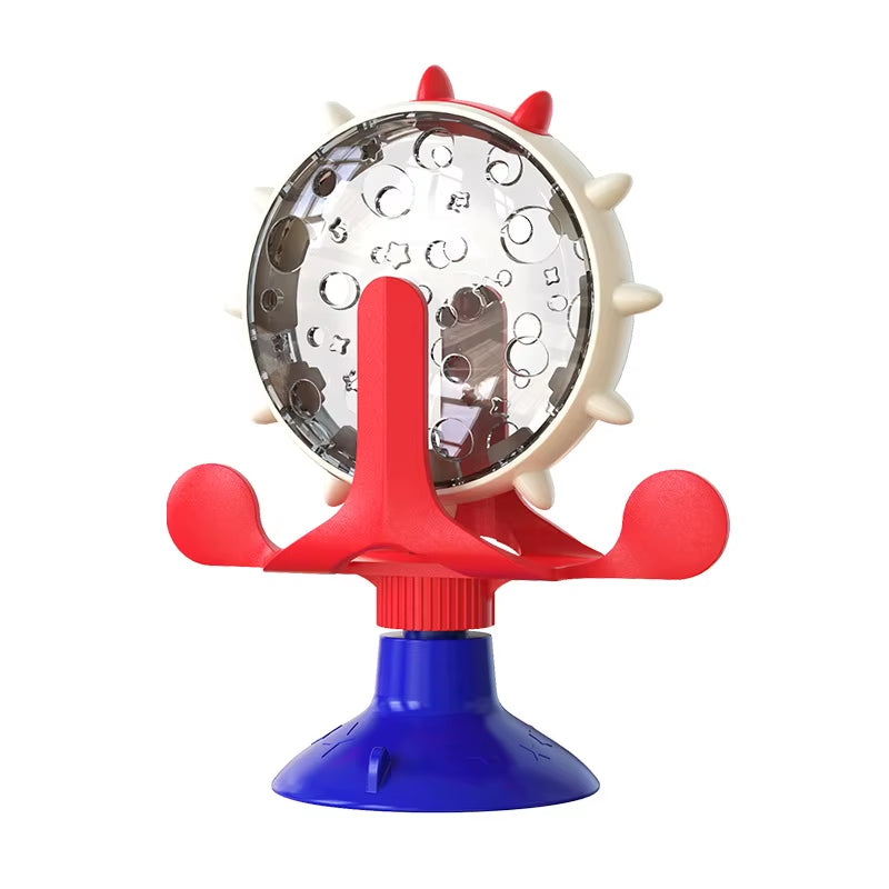 Interactive Pet Feeding Wheel Toy for Dogs and Cats - Engaging Slow Feeder and Training Ball